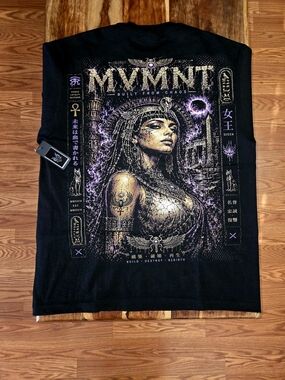 MVVNT Black 'Cleopatra' Men's Graphic Tee